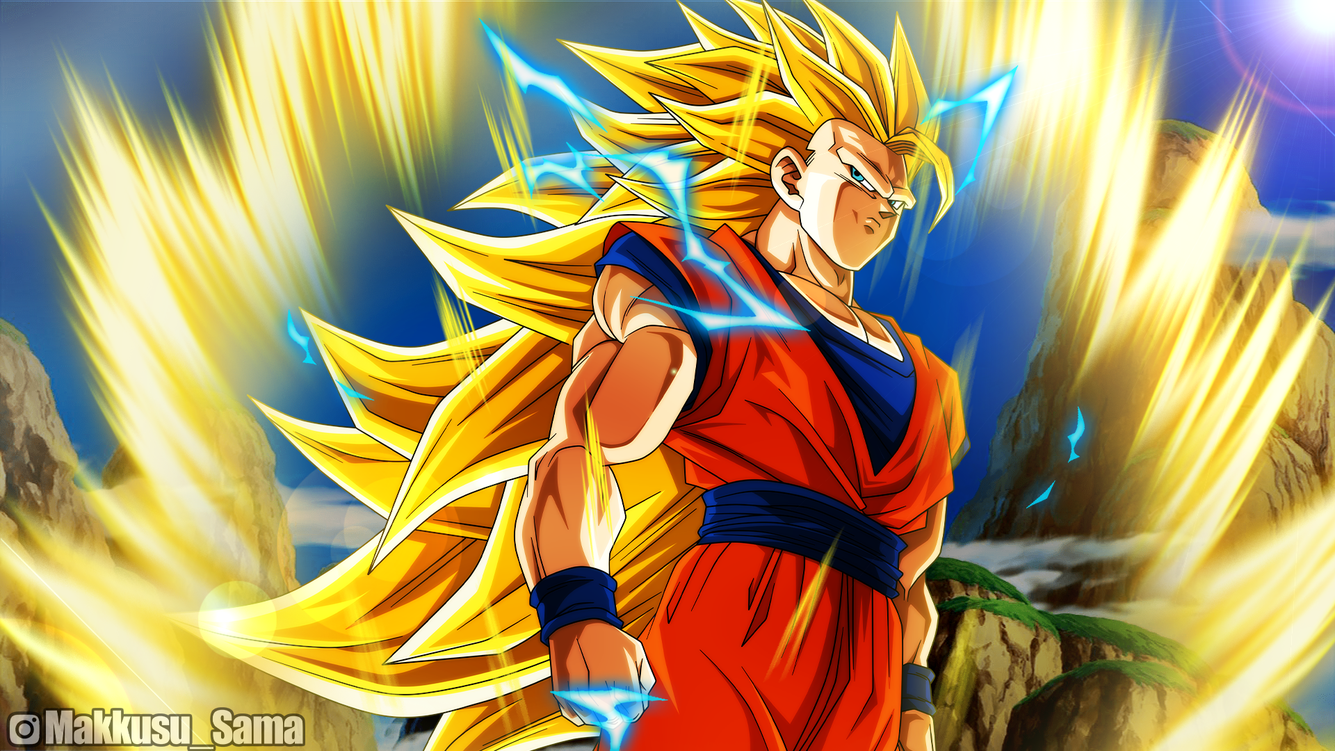 Download Unlock Super Saiyan 3 power with Goku Wallpaper