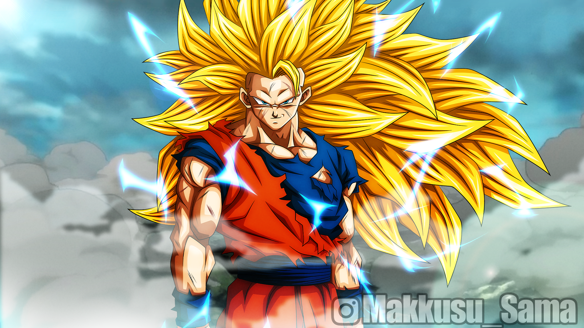 GOKU SUPER SAYAJIN 3 by powre on DeviantArt