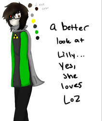 A better look at my oc, Lilly.