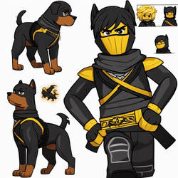 Ninjago Cole As A Rotweiler