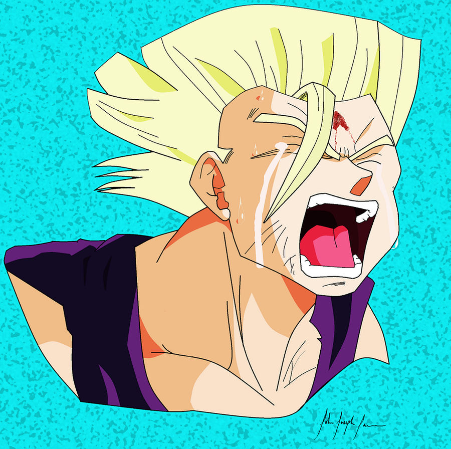 Gohan Crying by ImJohnny on DeviantArt