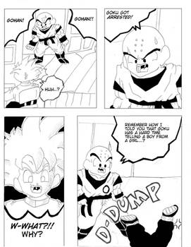 Gohan's embarrasment. by graphicspark