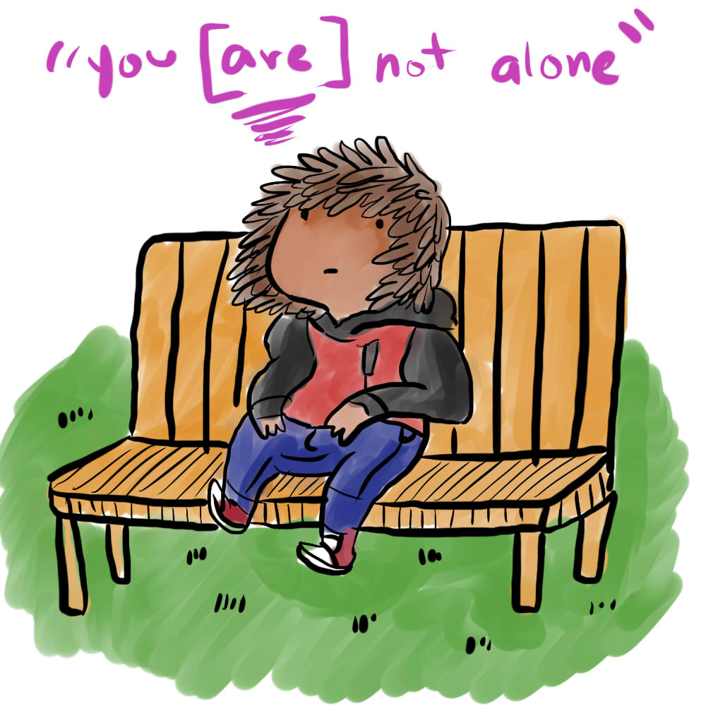 Tablet Sketch #2 - You {Are} Not Alone