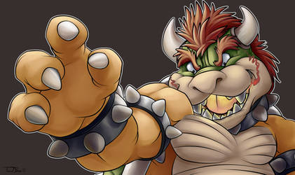 Bowser FACE by teaselbone