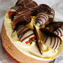Chocolate Mousse Profiterole Cake