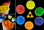 Ocarina of Time: Sage Medallion Cupcakes by cakecrumbs