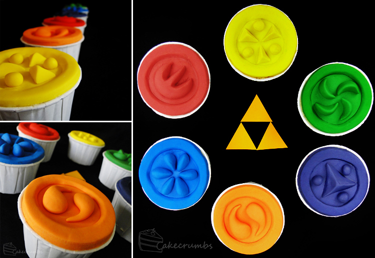 Ocarina of Time: Sage Medallion Cupcakes