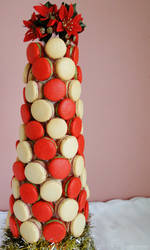 Festive Macaron Tower