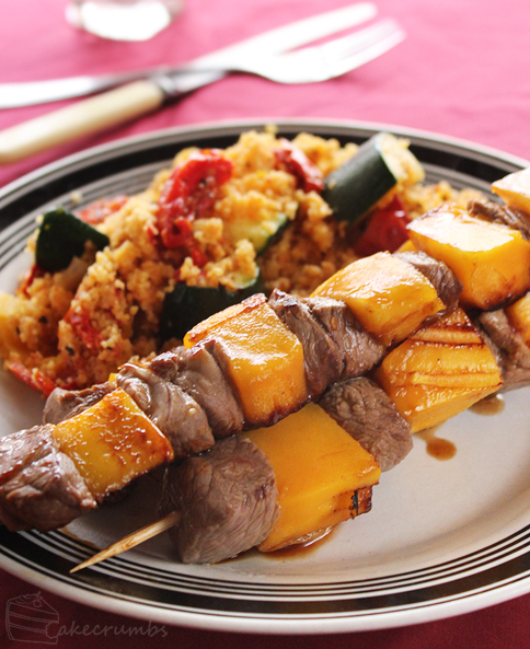 Lamb and Mango Skewers