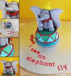 Dumbo Cake by cakecrumbs