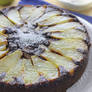 Molten Chocolate and Pear Pudding