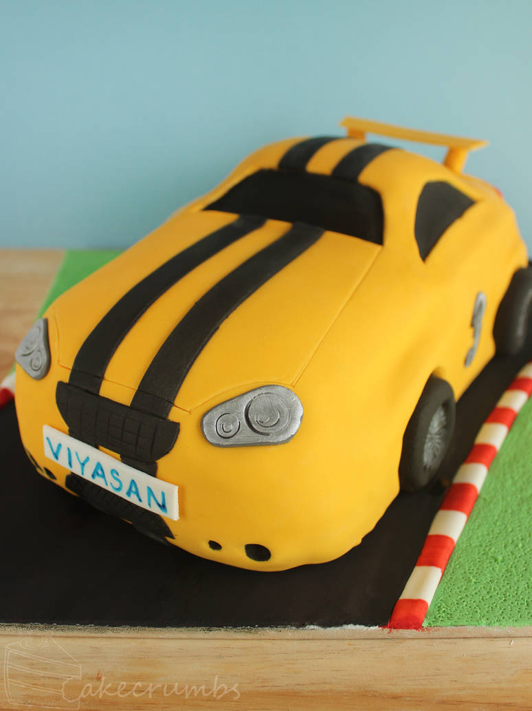 Race Car Birthday Cake by cakecrumbs on DeviantArt