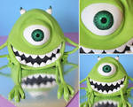 Mike Wazowski Cake by cakecrumbs