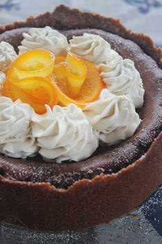 Choc Orange Baked Cheesecake