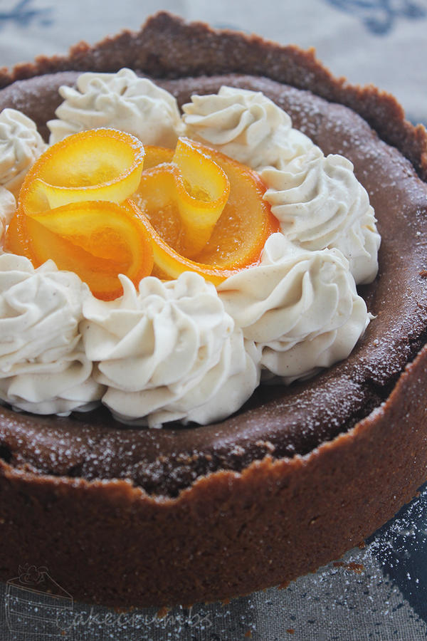 Choc Orange Baked Cheesecake