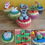deviantART's 14th Birthday Cupcakes