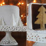 White Christmas Tree Cake