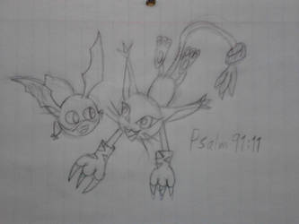 October 5 - Patamon and Tailmon (For theKawaiiOne)