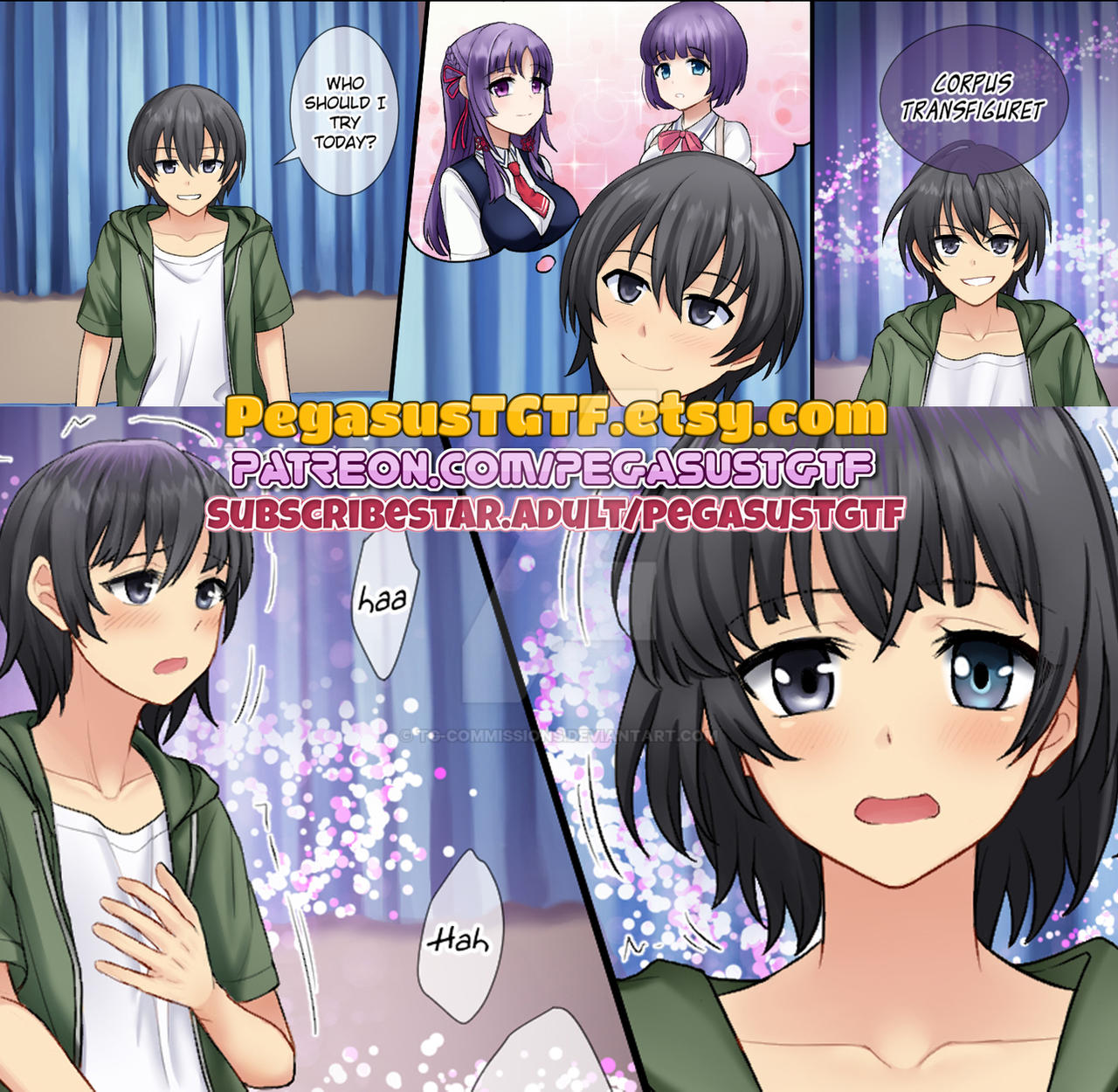Transfer Deviantart Student Transfer - John to Natsumi TG (EX) by TG-Commissions on DeviantArt