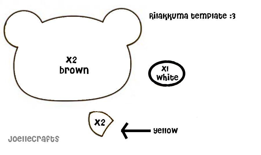 Rilakkuma Headphone Holder Template