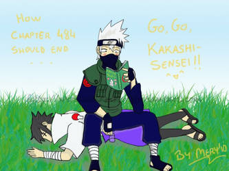 Kakashi VS Sasuke ch484