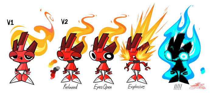 Mixels Redesign: Flain (Old Abstract Version)