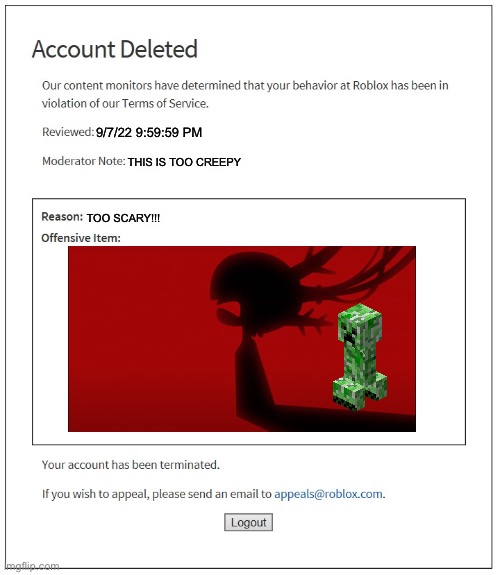 proof that roblox moderation is not that good - Imgflip