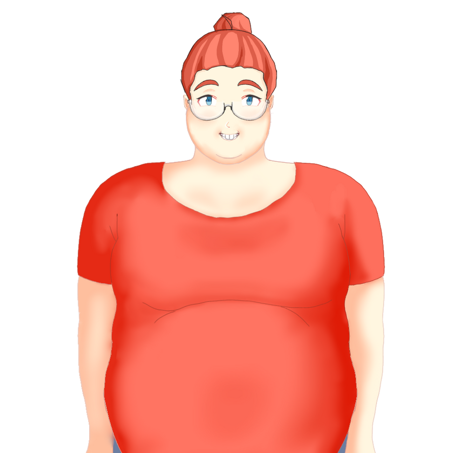 Fat Cherry OC (front view) by victoriousboss on DeviantArt