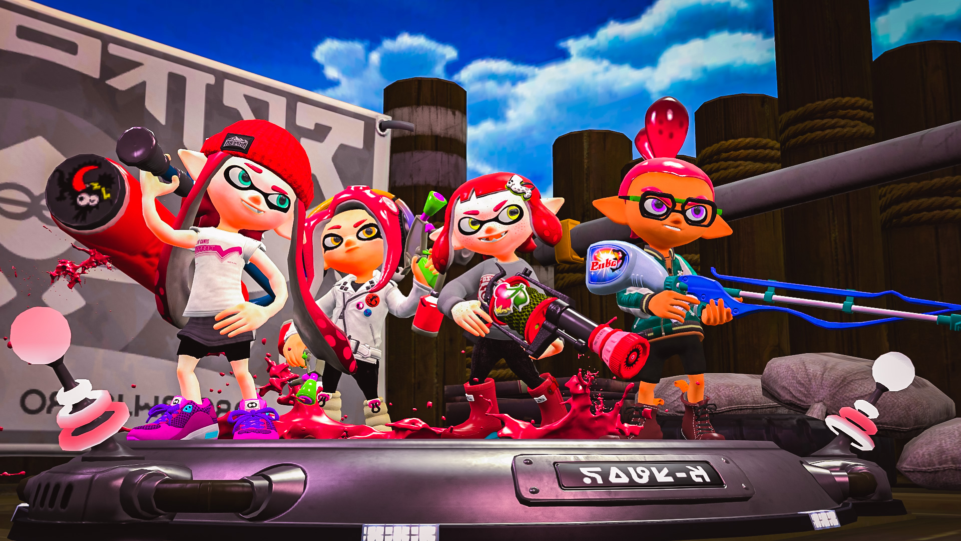 Pink Splatoon Background Splatoon Pink Team (SFM) by Sweets-and-Onions on DeviantArt