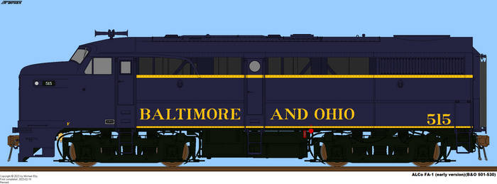 Baltimore and Ohio 515 Alco FA-1