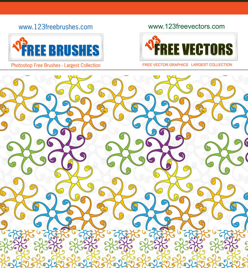 Seamless Swirl Pattern Vector by 123freevectors