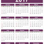 Calendar 2017 Printable