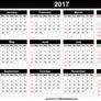 Calendar 2017 Template