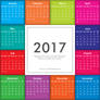 Colorful Calendar 2017