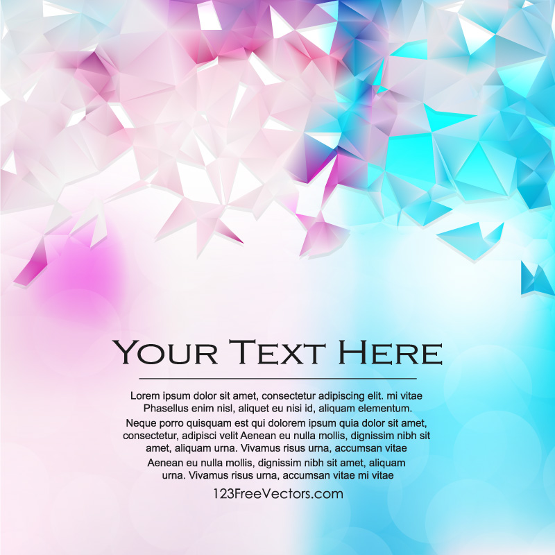 Polygonal Background Free Vector