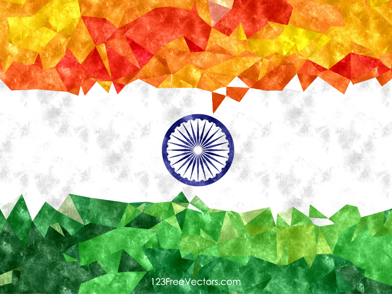 Indian Flag Watercolor Background Free Vector by 123freevectors on  DeviantArt
