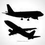 Aeroplane Silhouette Free Vector