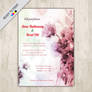 Floral Watercolor Wedding Invitation Card Free