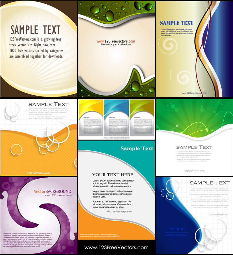 Templete Design Background Template Design Background Vector
