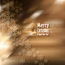 Merry Christmas Snowflakes Brown Background Free