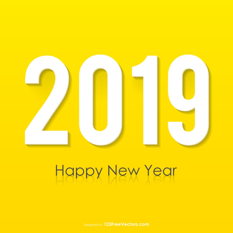 Happy New Year 2019 Free Vector by 123freevectors on DeviantArt Happy New Year 2019 Free Vector by 123freevectors on DeviantArt