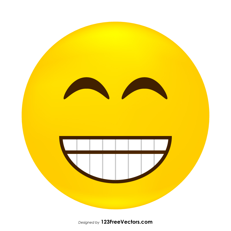 Premium Vector  Laughing character face