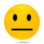 Neutral Face Emoji Free Vector
