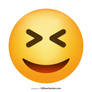 Grinning Squinting Face Emoji Free Vector