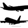 Airplane Silhouette Free Vector