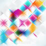 Colorful Geometric Square Background Free Vector