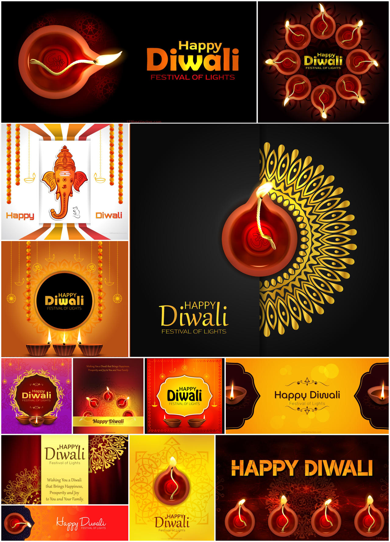 Free Happy Diwali Background Images by 123freevectors on DeviantArt