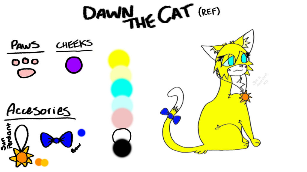 Dawn The Cat OC Ref (2016)