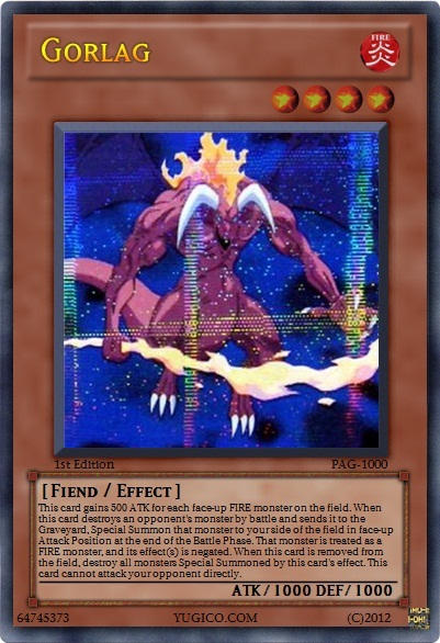 gorlag yugioh card Yu-Gi-Oh