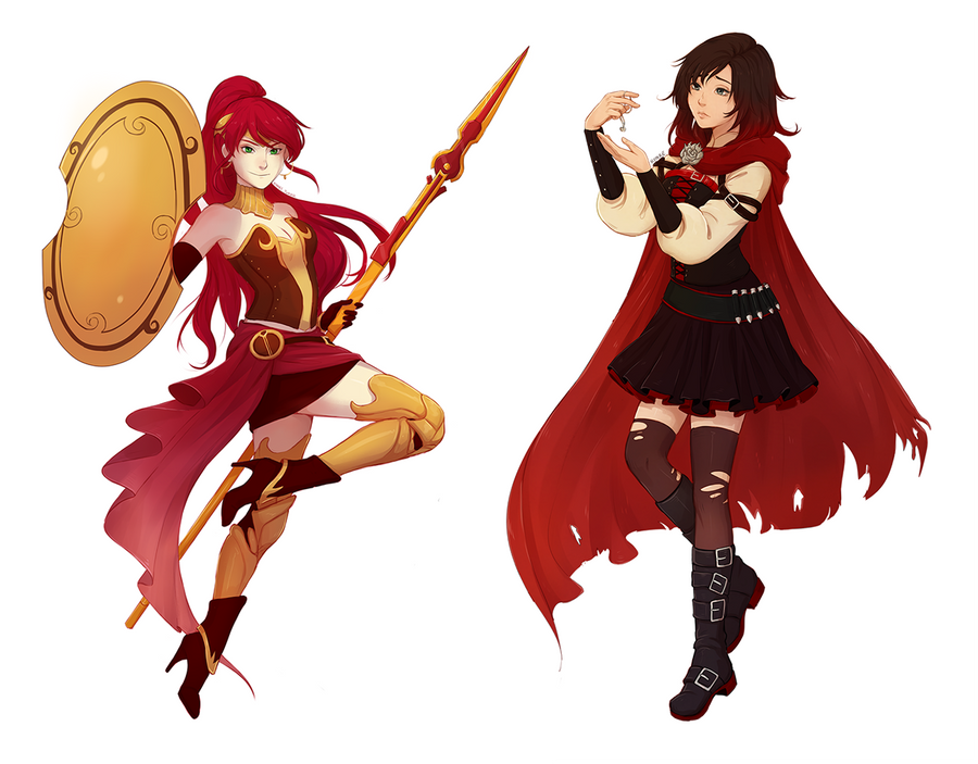 Commission: Ruby Rose and Pyrrha Nikos